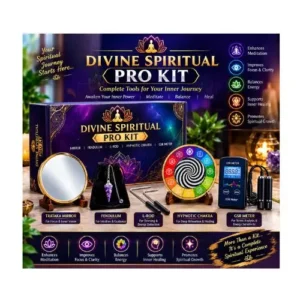 Pro Kit with Hypnotic Chakra, Dowsing Pendulum, Tratak Mirror, Energy L Rod and GSR Meter
